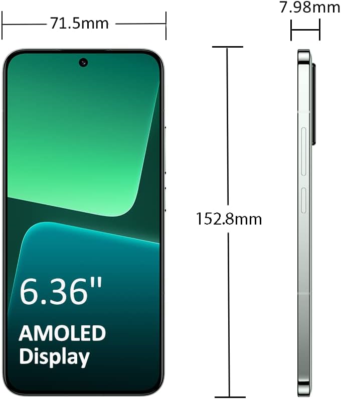 Xiaomi 13 (Flora Green 12GB RAM, 256 Storage) - Pro HDR+ Display with ultra-thin bezel |Leading Snapdragon® 8 Gen 2 | Leica professional optional lens | 38mins to 100%, powered by 67W Turbo Charging