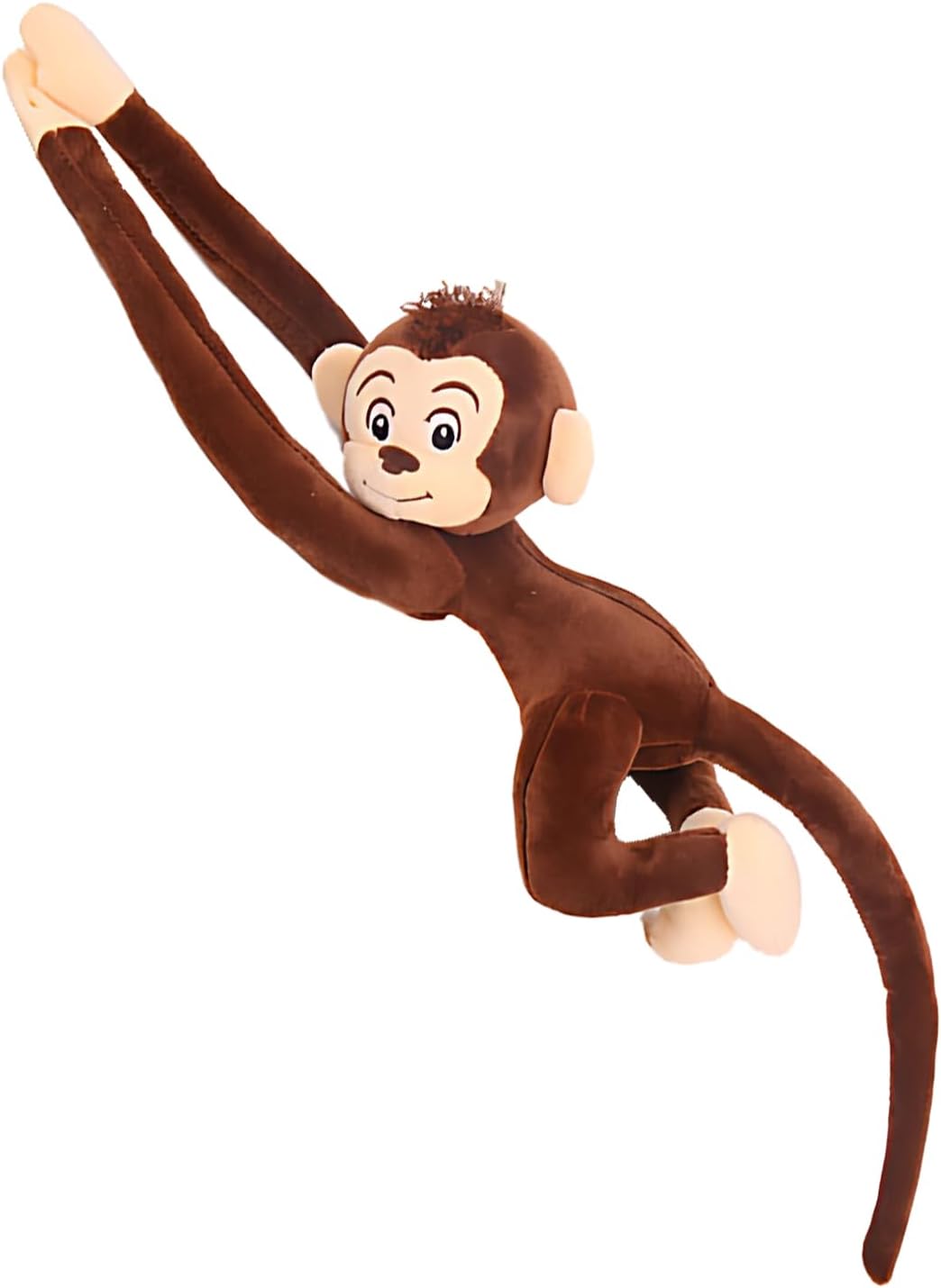 zxmbeddings Monkey Plush Stuffed Animal,Brown Hanging Monkey with Long Hands 27.6in