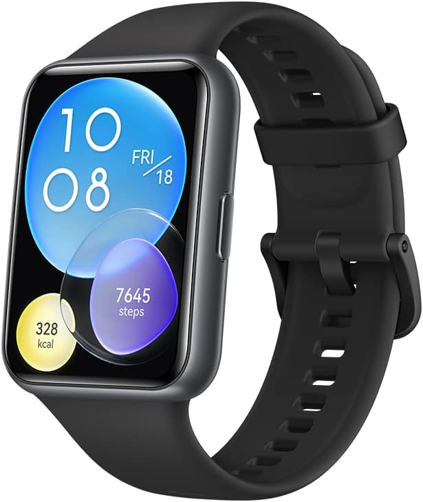HUAWEI Watch FIT 2 Smartwatch, 1.74-inch Display, Bluetooth Calling, Up to 10 Days Battery Life, Quick-Workout Animations - (Black)
