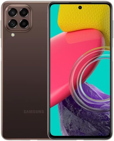 SAMSUNG Galaxy M53 5G Mobile Phone SIM Free Android Smartphone 8GB RAM 128GB Storage Brown [Amazon Exclusive]