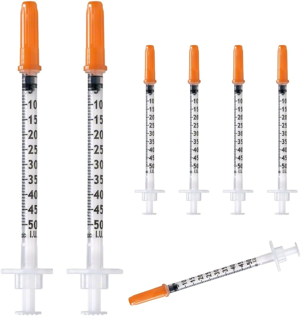 Pack of 10pcs 0.5ml/cc Plastic Tube 30G (0.3 x 8 mm), Multi-Purpose Measuring Tools, Individually Packed (30G x 5/16")