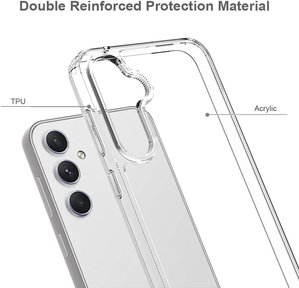 PROTECT  Samsung A35 Lucid Phone Case, Anti Scratch, Bundle, Screen Protector included, Protective, Clear, LSAMA35