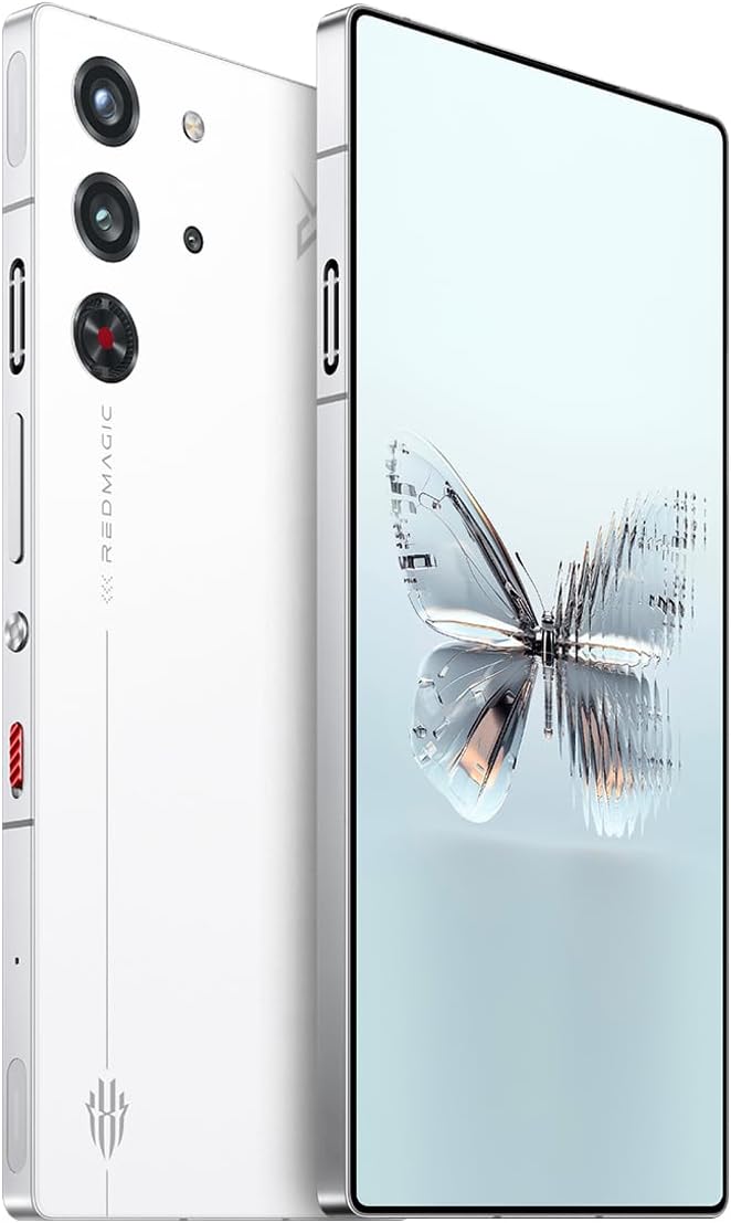 REDMAGIC 10 Pro 144Hz Gaming Phone, 5G Android Smartphone, 12GB RAM+256GB ROM, Snapdragon 8 Elite, 6.85" 1.5K AMOLED Full Screen, FHD+, 50MP Camera, Dual-Sim, Unlocked Mobile Phone White