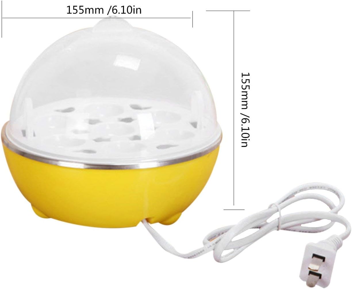 Multi-Function 7 Eggs Capacity Auto-off Electric Egg Cooker (Yellow)