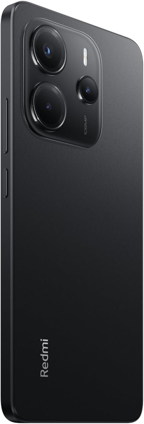 Xiaomi Redmi Note 14 Mobile (Midnight Black 8GB RAM, 256GB Storage) | 108MP AI camera system |6.67" 120Hz AMOLED display | 5500 mAh (typ) battery