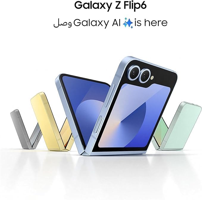 SAMSUNG Galaxy Z Flip 6 Dual SIM Silver shadow 12GB RAM 512GB 5G - Middle East Version