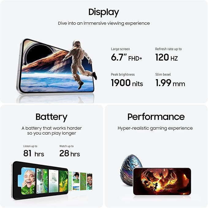 SAMSUNG Galaxy S24 FE Dual SIM Gray 8GB RAM 256GB 5G - Middle East Version