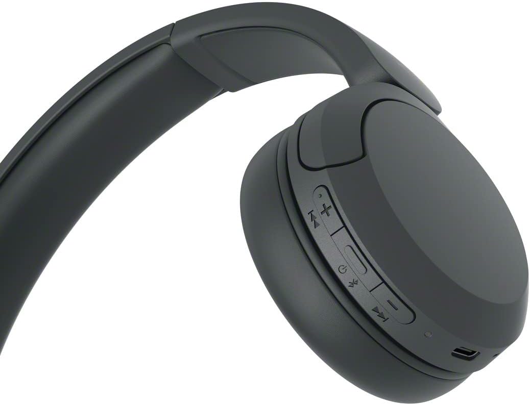 سماعات رأس لاسلكية Sony WH-CH520، عمر بطارية يصل إلى 50 ساعة، مكالمات أكثر وضوحًا بدون استخدام اليدين، اتصال متعدد النقاط، تصميم على الأذن، أسود، إصدار الإمارات العربية المتحدة - ضمان لمدة عام واحد