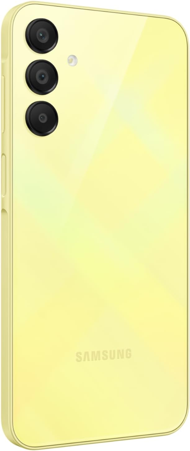 Samsung Galaxy A15 LTE, Android Smartphone, Dual SIM Mobile Phone, 6GB RAM, 128GB Storage, Yellow (UAE Version)