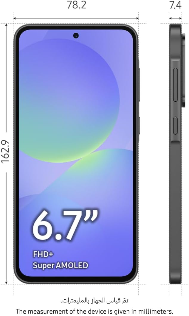 Samsung Galaxy A36 5G, Android Smartphone, 256GB Storage, 8GB RAM, Awesome Black, 6x OS Upgrades, Large Display, Octa-Core Processor (UAE Version)