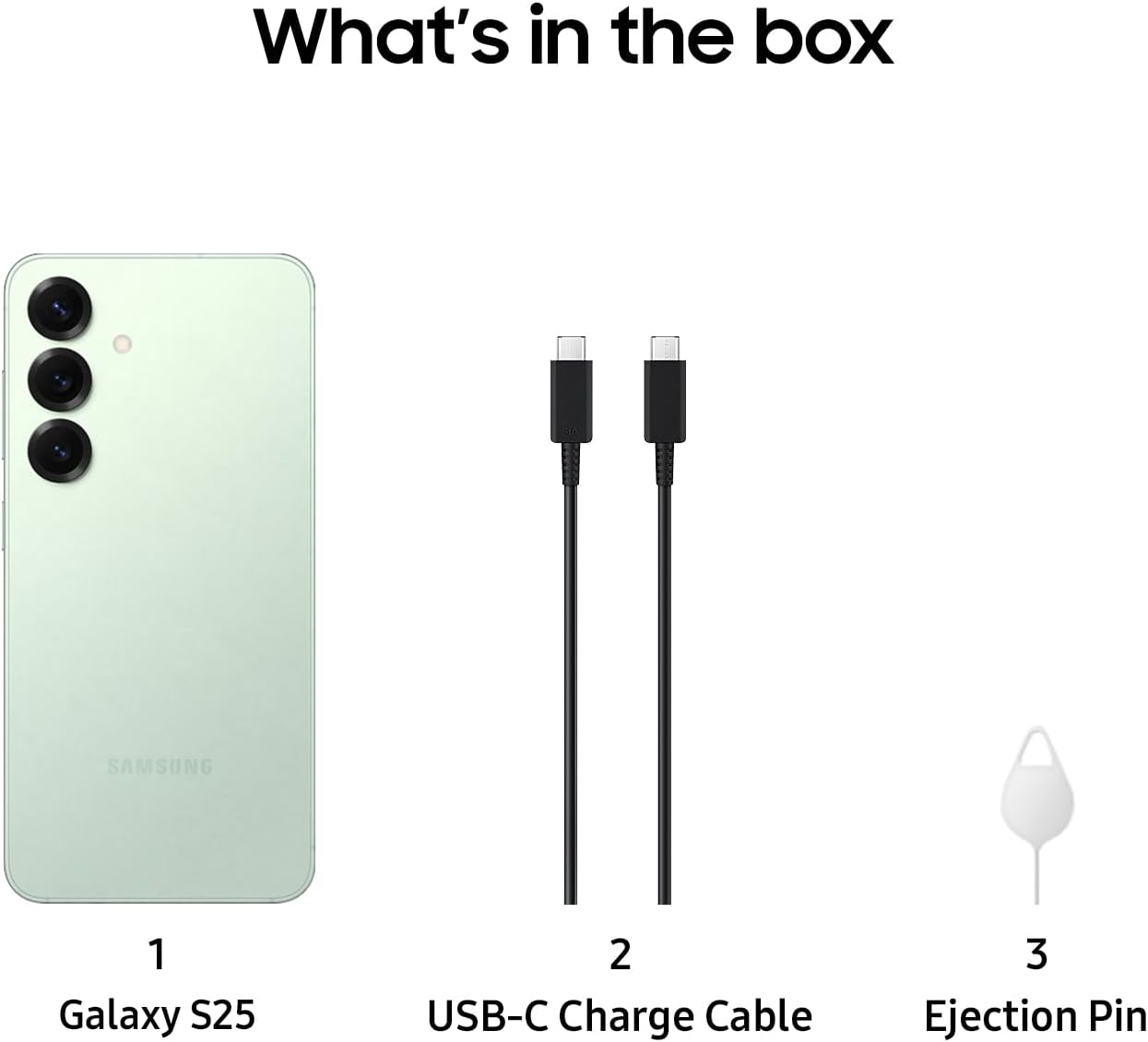 Samsung Galaxy S25 AI Phone, 256GB Storage, 12GB RAM, Mint, Android Smartphone (International Version)