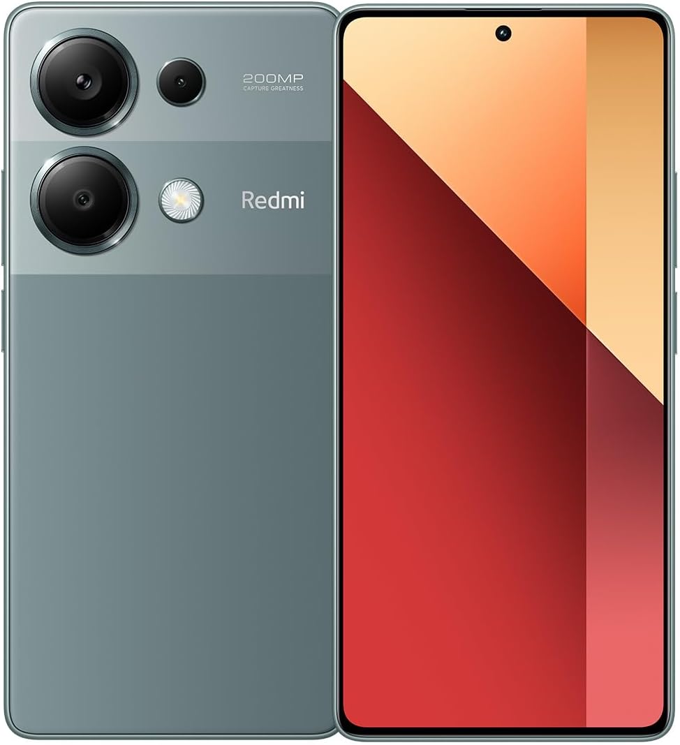 Xiaomi Redmi Note 13 Pro (Forest Green 8GB RAM, 256 Storage) - Ultra-clear 200MP camera with OIS |120Hz FHD+AMOLED display | Immersive viewing with ultra-thin bezels | 67W turbo charging