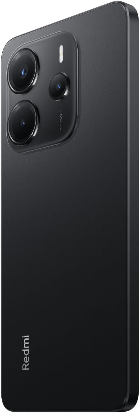 Xiaomi Redmi Note 14 Mobile (Midnight Black 8GB RAM, 256GB Storage) | 108MP AI camera system |6.67" 120Hz AMOLED display | 5500 mAh (typ) battery