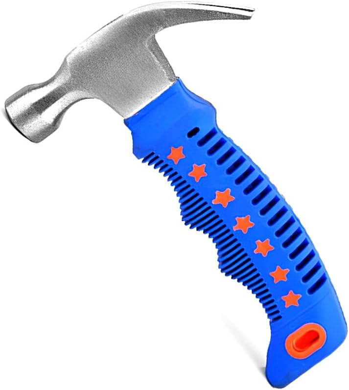 ORDERLY by HEXAR® Claw Hammer, 290g, Small Camping Claw Hammer, Engineering Hammer, Steel Alloy Woodworking With Non-slip Handle, Easy to Carry For DIY