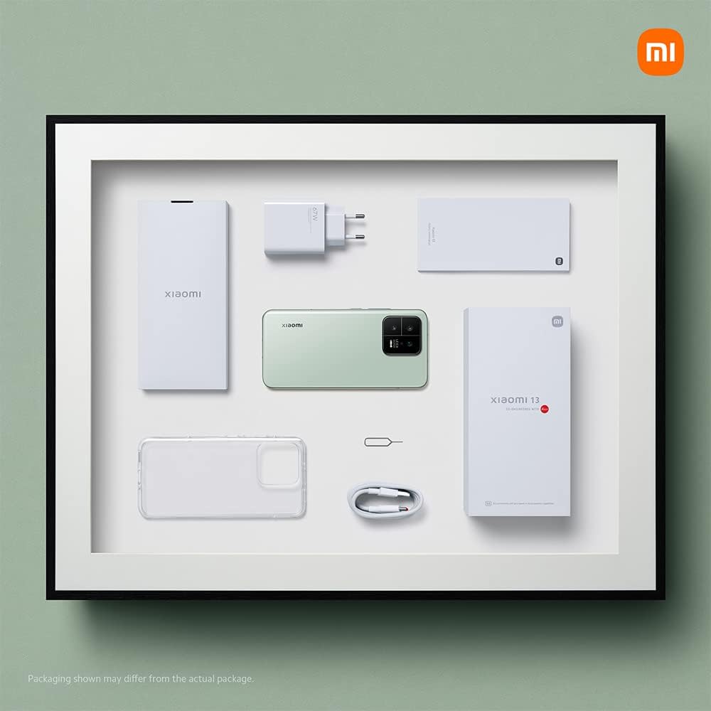 Xiaomi 13 (Flora Green 12GB RAM, 256 Storage) - Pro HDR+ Display with ultra-thin bezel |Leading Snapdragon® 8 Gen 2 | Leica professional optional lens | 38mins to 100%, powered by 67W Turbo Charging