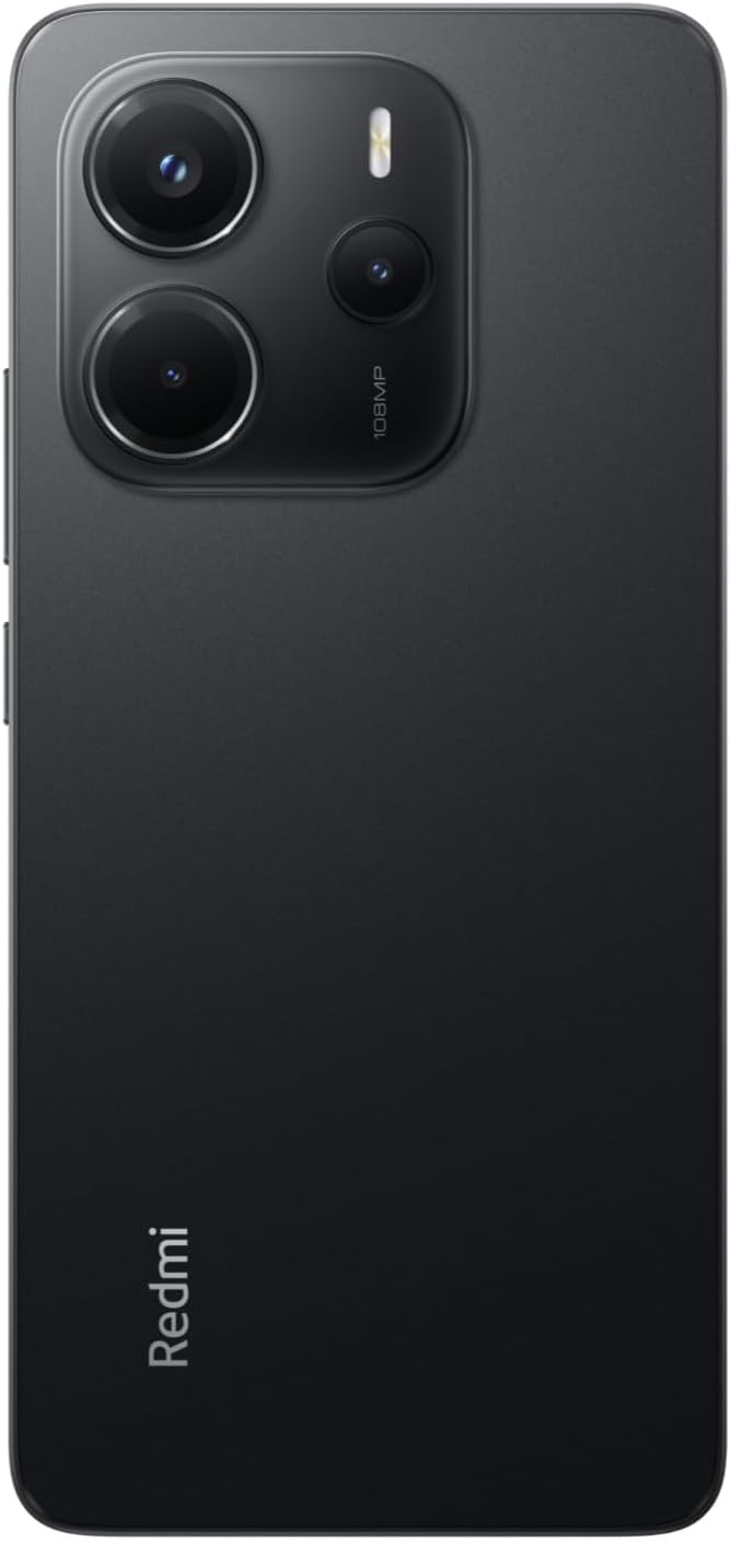 Xiaomi Redmi Note 14 Mobile (Midnight Black 8GB RAM, 256GB Storage) | 108MP AI camera system |6.67" 120Hz AMOLED display | 5500 mAh (typ) battery