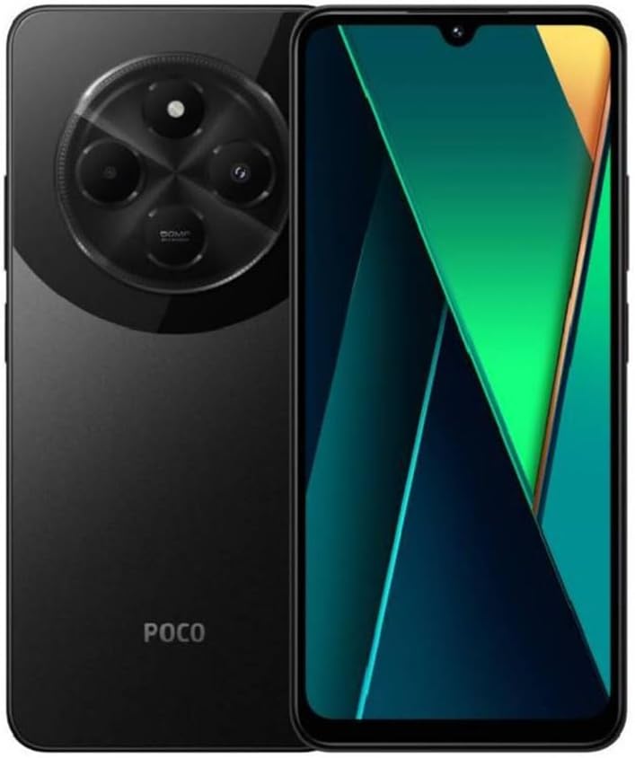 Xiaomi POCO c75 Mobile, Black (8GB Ram+256GB) | Mediatek Helio G81 octacore processor | 6.88" 120Hz display | 50MP AI Dual Camera + 13MP Front camera