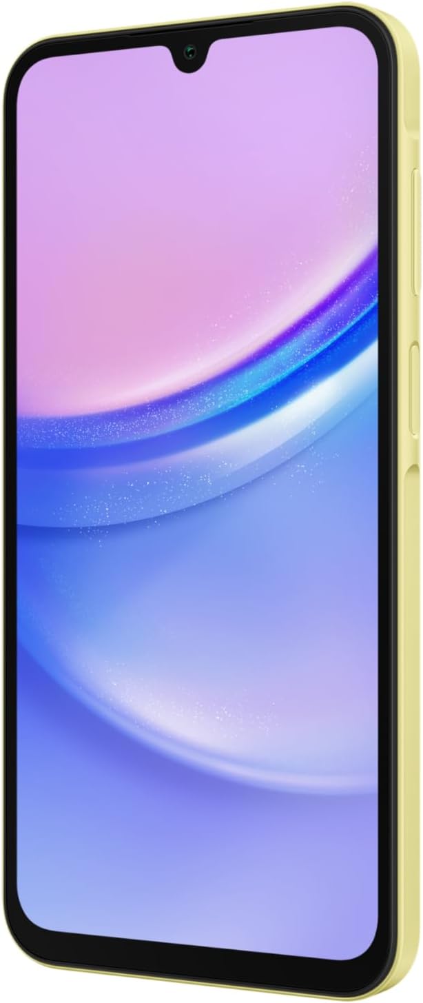 Samsung Galaxy A15 LTE, Android Smartphone, Dual SIM Mobile Phone, 4GB RAM, 128GB Storage, Yellow (UAE Version)