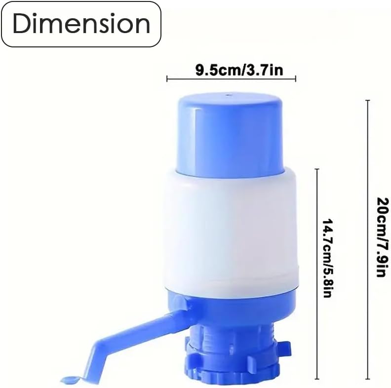HUILE by HEXAR Water Pump, Manual Water Pump, Gallon Bottles Pump, Manual Water Bottle Pump, High-end Water Pump, Easy Portable Manual Hand Press Dispenser Water Pump