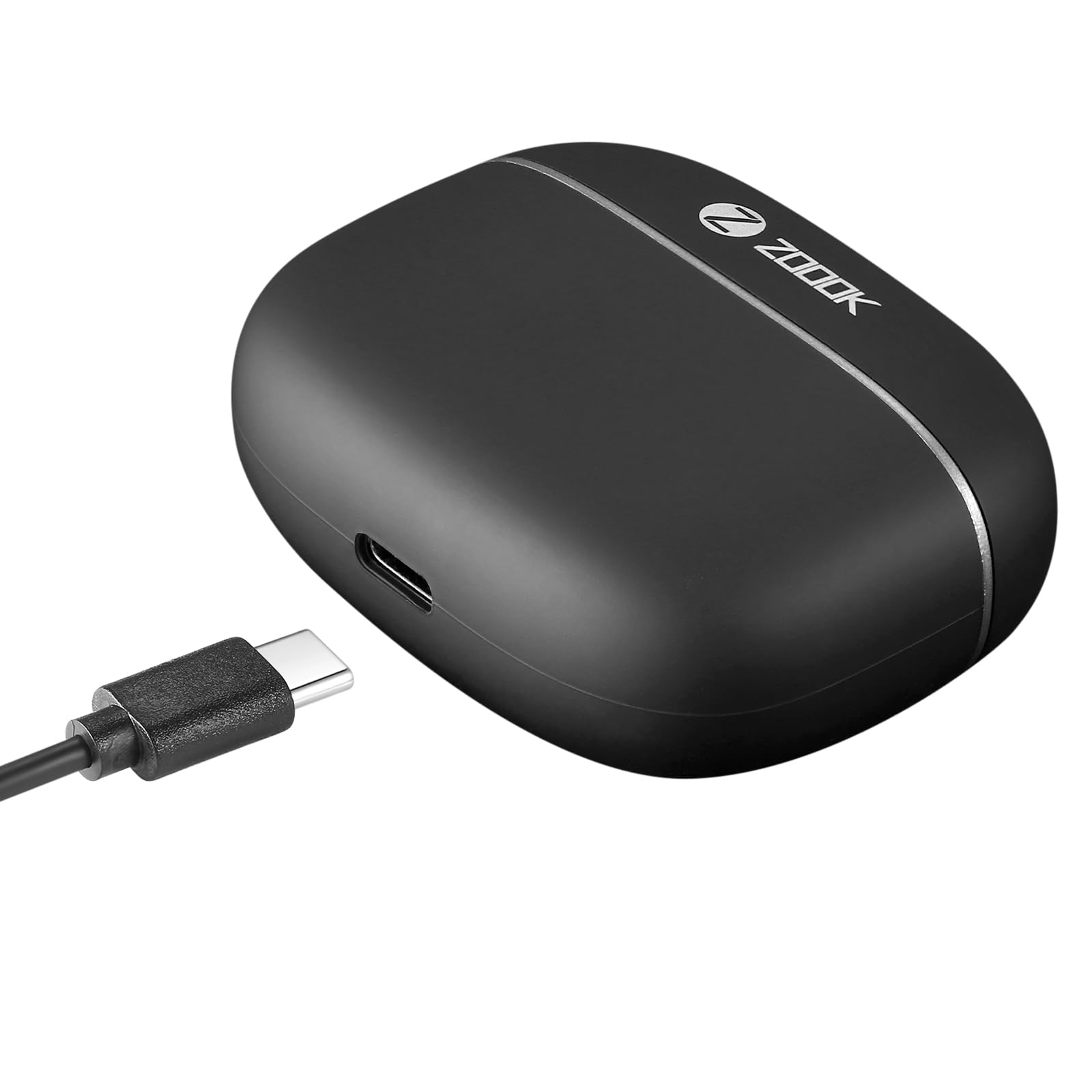 ZOOOK NIRVANA True Wireless Earbuds Bluetooth 5.4 LED Battery Display Case DSP Noise Reduction Deep Bass 30H Playtime Touch Controls USB-C Fast Charge IPX4 Sweat Resistant Black