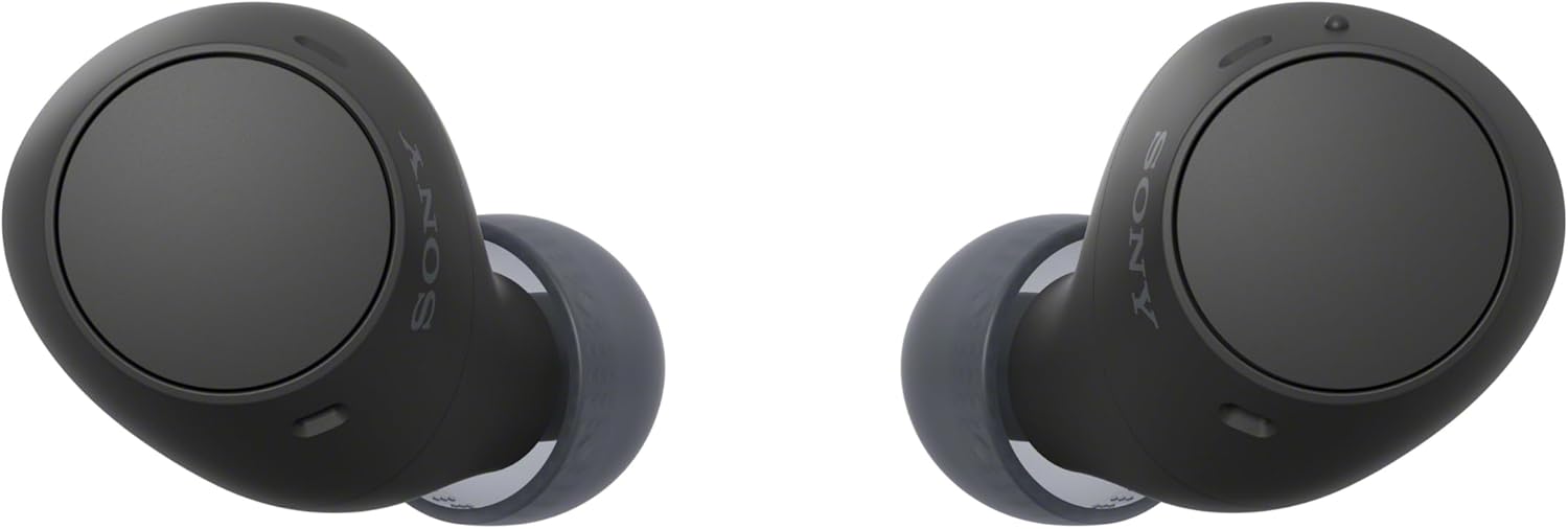 Sony WF-C510 Truly Wireless Earbuds, 22 hours battery life, Clearer hands-free calling, Multipoint Connection, Ambient Sound Mode, IPX4 Water Resistance, Black, UAE Version - 1-Year warranty