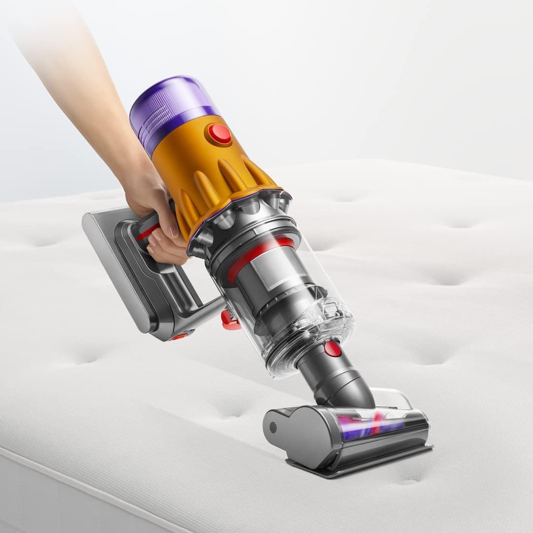Dyson V12 Detect Slim Total Clean Cord-Free Vacuum Cleaner,Yellow,0.35 Liter,Disk