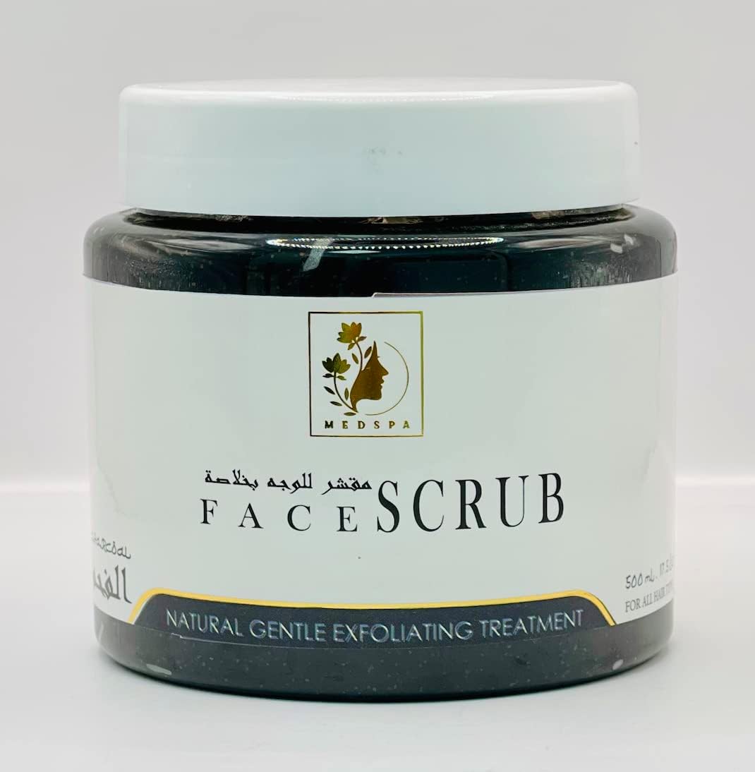 MEDSPA Charcoal Face Scrub Natural Gentle Exfoliating Treatment 500ml