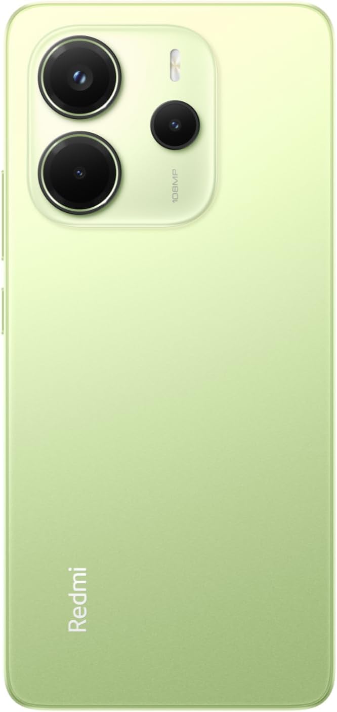 Xiaomi Redmi Note 14 Mobile (Lime Green 8GB RAM, 256GB Storage) | 108MP AI camera system |6.67" 120Hz AMOLED display | 5500 mAh (typ) battery