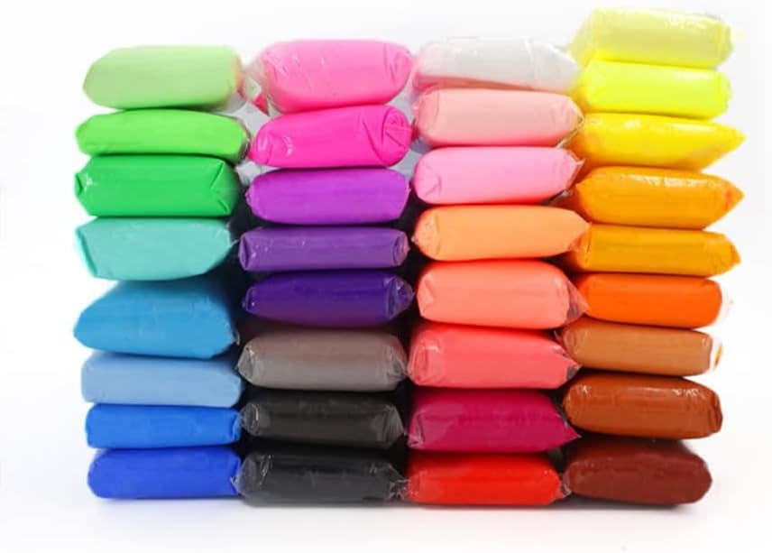 AT-TOYS Modeling Clay Air Dry DIY Ultra Light Molding Clay, 36 Colors Soft Magic Plasticine Craft Toy with Tools, Best Kids Gift for Birthday Holiday