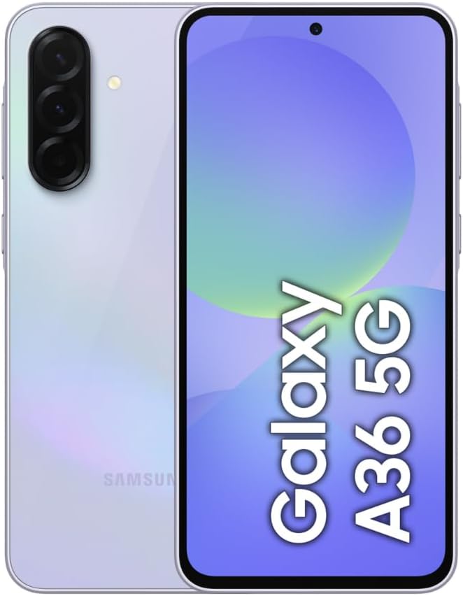 Samsung Galaxy A36 5G, Android Smartphone, 256GB Storage, 8GB RAM, Awesome Lavender, 6x OS Upgrades, Large Display, Octa-Core Processor (UAE Version)