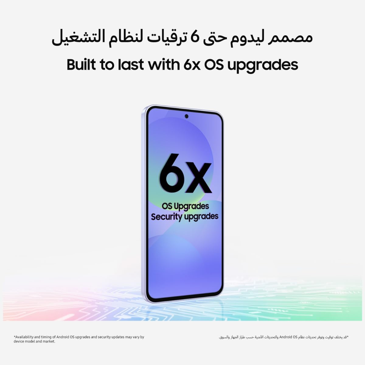 Samsung Galaxy A36 5G, Android Smartphone, 256GB Storage, 8GB RAM, Awesome Lavender, 6x OS Upgrades, Large Display, Octa-Core Processor (UAE Version)