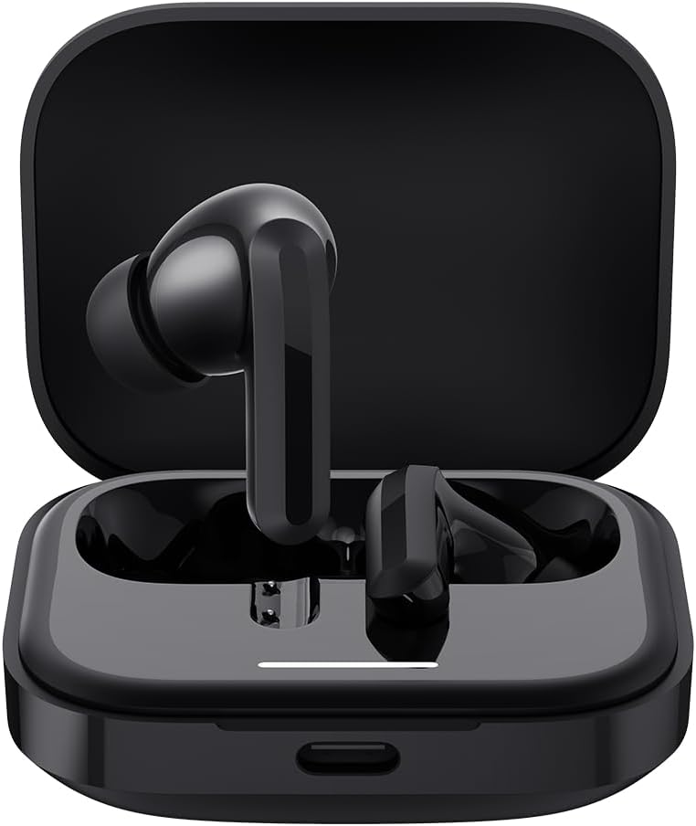 Xiaomi Redmi Buds 5 Wireles Earbuds, Bluetooth 5.3 in-Ear Headphones, 46dB Active Noise Cancellation, Up to 40H Battery, Dynamic Driver, 5ATM Waterproof - Black