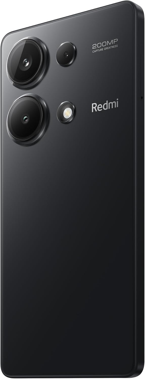Xiaomi Redmi Note 13 Pro (Midnight Black 8GB RAM, 256 Storage) - Ultra-clear 200MP camera with OIS |120Hz FHD+AMOLED display | Immersive viewing with ultra-thin bezels