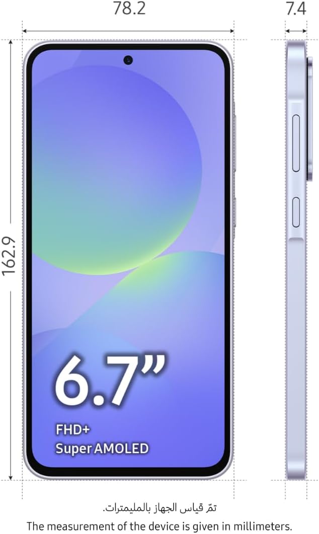 Samsung Galaxy A36 5G, Android Smartphone, 256GB Storage, 8GB RAM, Awesome Lavender, 6x OS Upgrades, Large Display, Octa-Core Processor (UAE Version)