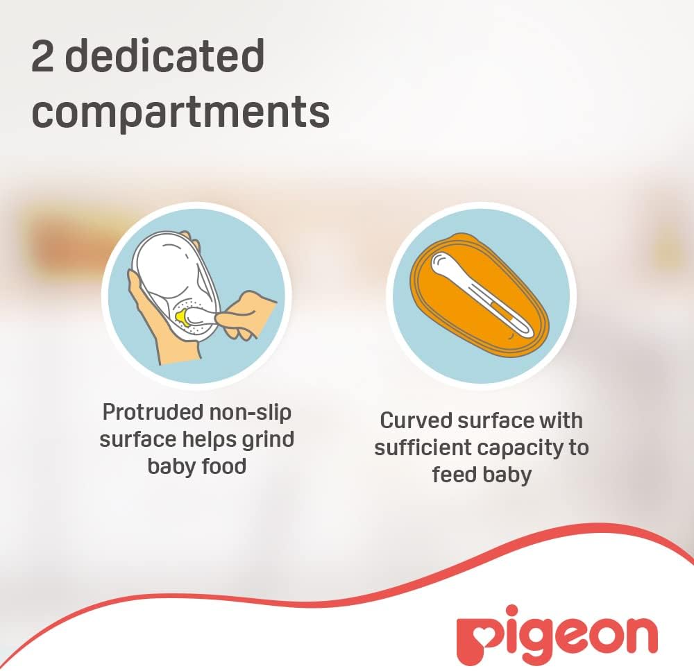 Pigeon, Feeding Dish, For Refrigerator Storage, With Feeding Spoon, Bpa Free