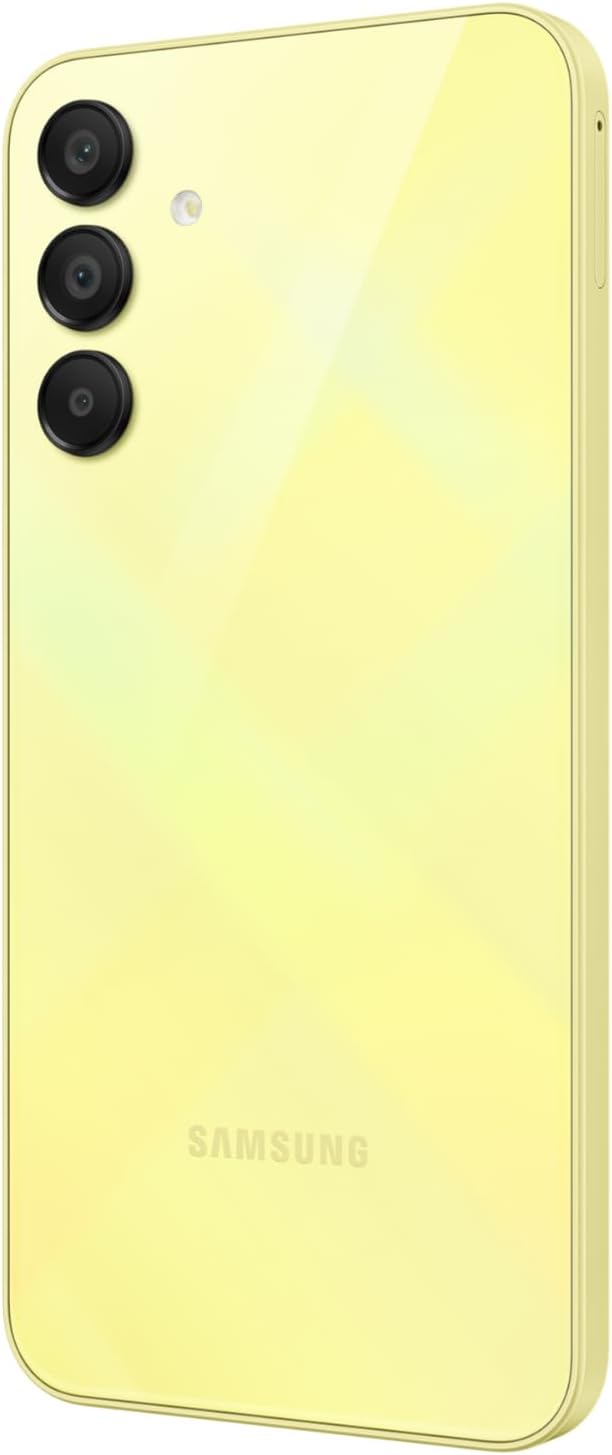 Samsung Galaxy A15 LTE, Android Smartphone, Dual SIM Mobile Phone, 6GB RAM, 128GB Storage, Yellow (UAE Version)