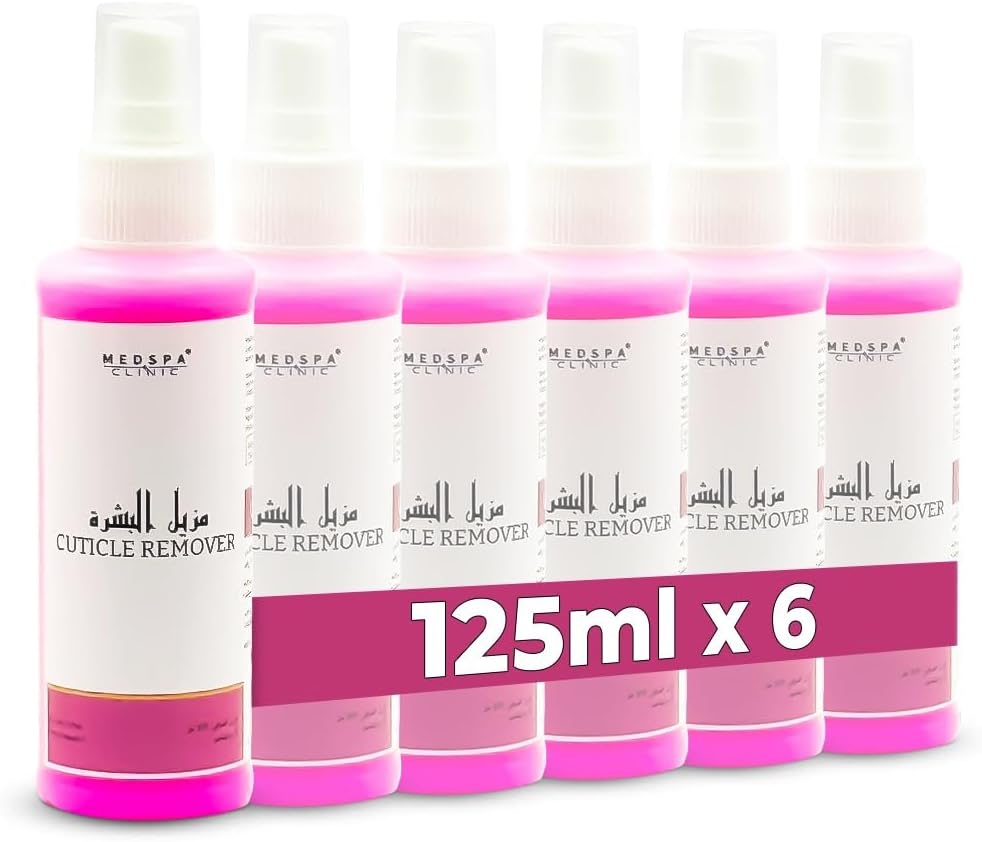 MedspaClinic Cuticle Remover 125ml. Enhances Nail Appearance. (Pack of 6)
