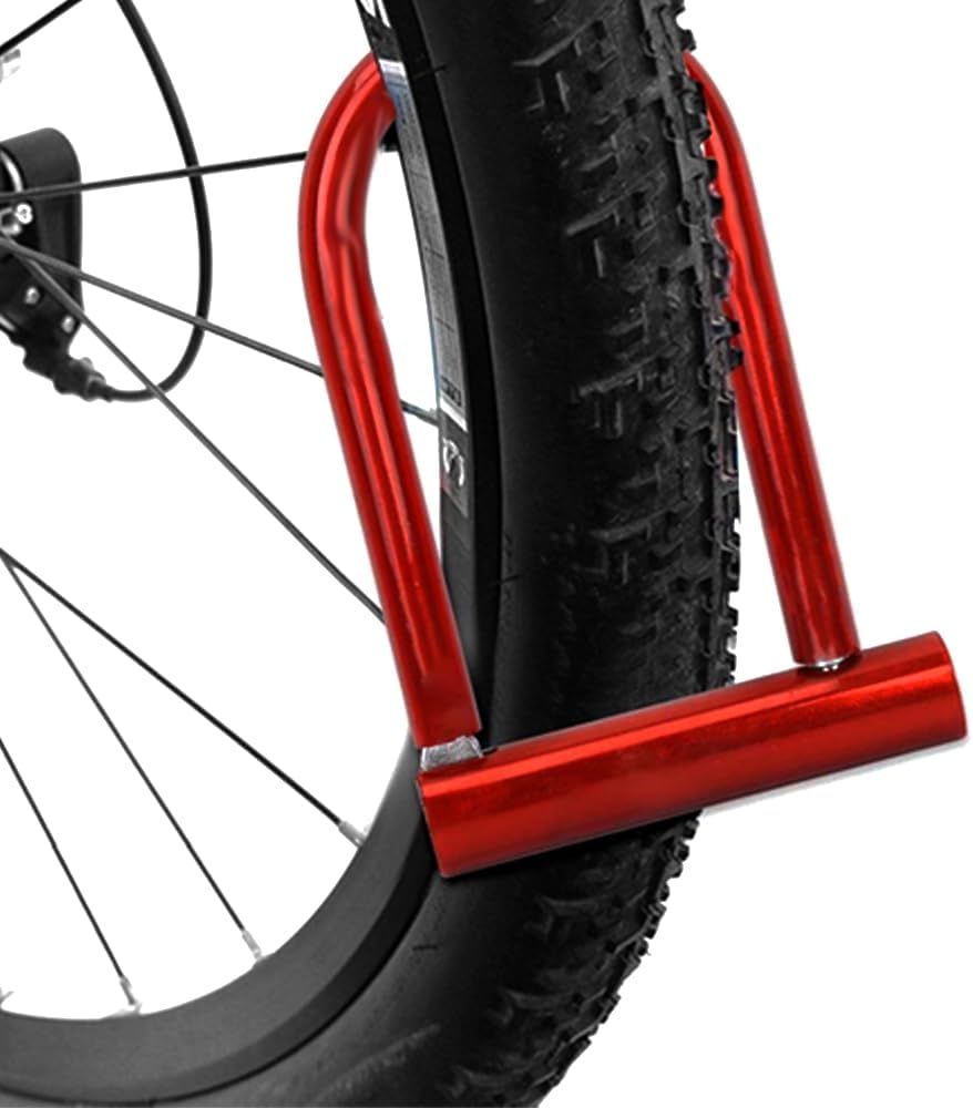 HEXAR Bike U Lock with 2 keys, Scooter Tire U Shape Lock, Anti-Theft PVC Coated Bike Lock, Electric Scooter Lock Thick Steel Lock in Multiple Colors