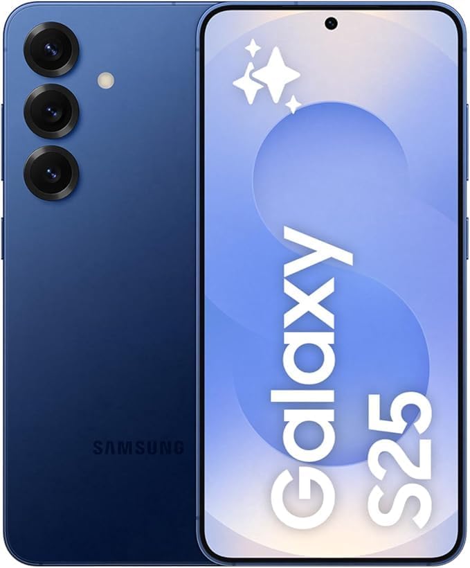 سامسونج جالاكسي S25 ثنائي الشريحة، أزرق داكن، 12 جيجابايت رام، 128 جيجابايت، 5G - إصدار الشرق الأوسط