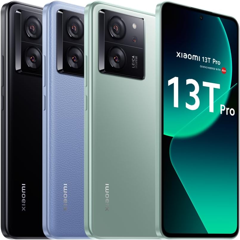 Xiaomi 13T Pro Dual-SIM 512GB ROM + 12GB (Only GSM | No CDMA) Factory Unlocked 5G Smartphone (Alpine Blue) - International Version