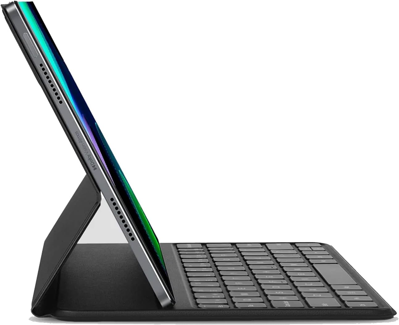 Xiaomi Pad 6 Keyboard Arabic version,Magnetic Keyboard,64-Key Layout,1.3Mm Key,Pogo Pin,Patterned PU Leather Cover for Xiaomi Pad 6 Pad 6 Pro 11 Inch-Black