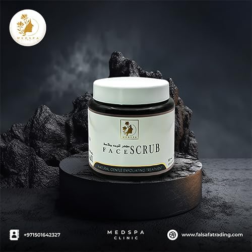 MEDSPA Charcoal Face Scrub Natural Gentle Exfoliating Treatment 500ml