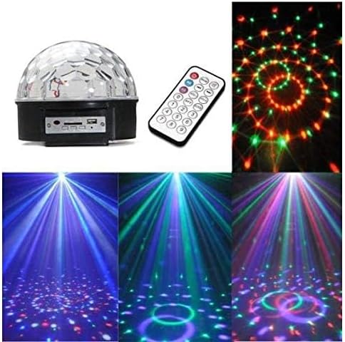 كرة ضوء كريستالية سحرية LED المسامية، أضواء حفلات ديسكو دي جي