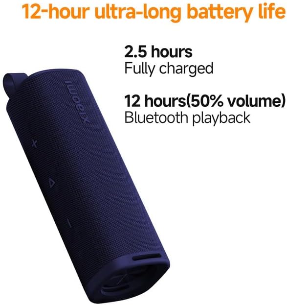 Xiaomi Portable Bluetooth Speaker (30W), Sound, True Wireless Stereo, Bluetooth 5.4, IP67 Waterproof, Long Time Playback, Blue