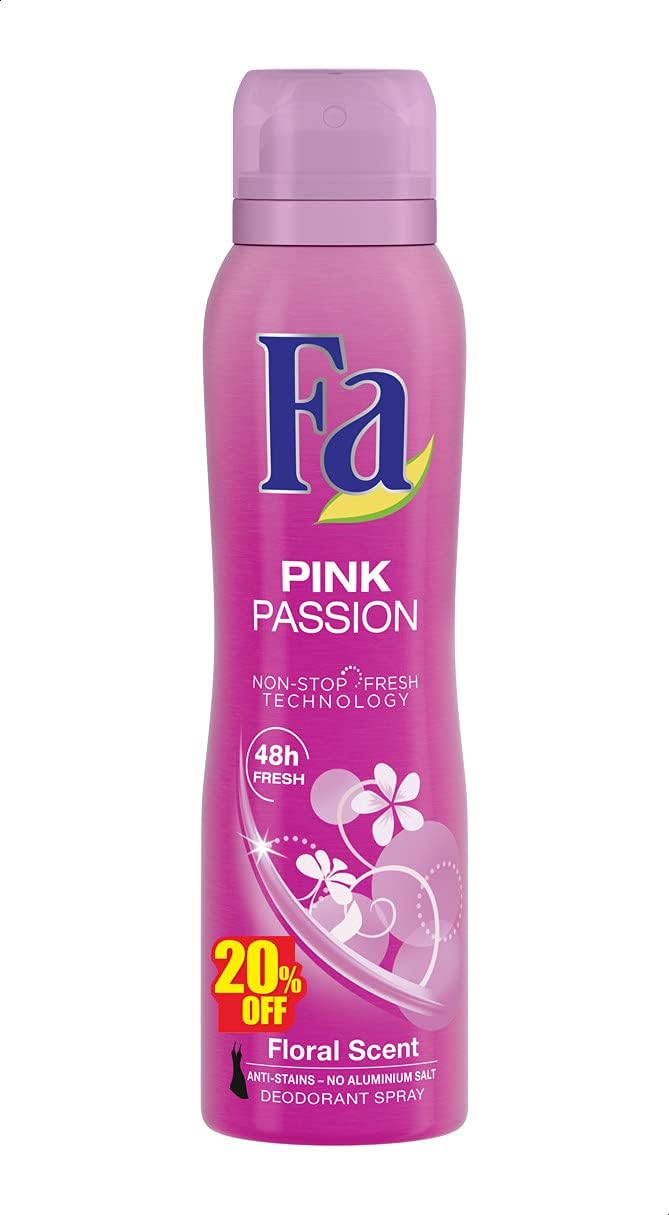 Fa Pink Passion Spray Deodorant with Floral Scent For Women - 150 ml