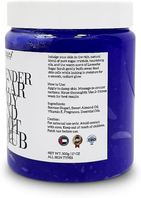 MEDSPACLINIC Lavender Sugar Body and Foot Scrub 500g