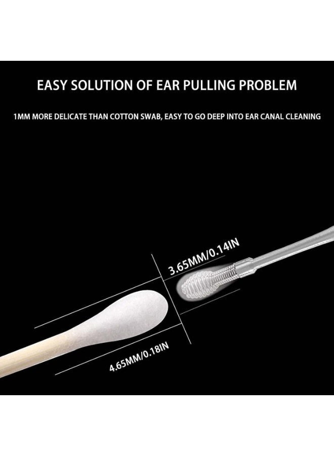Ear Wax Remover Kit Earwax Cleaner Tool Set 6-in-1 Ear Cleaner Reusable Ear Pick Tools Earwax Removal Kit with Storage Bag for Children & Adults