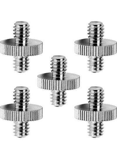 5 Pieces 1/4" Male to 1/4" Male Threaded Screw Adapters
