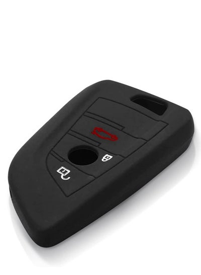 3 Buttons 4 buttons Smart Remote Key Shell Cover Silicone Suitable for BMW F CAS4 5 Series X1 X5 X6 F15 F16 G11 7 Series 2014 2015 2016 Car Key (Color Name : Black)