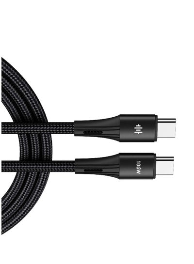 Type C to Type C Cable With 2m Length 100W Super Fast Charging Cable Data Sync & Transfer 480mbps
